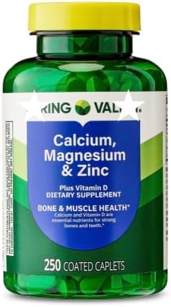 Calcium Magnesium Zinc with Vitamin D3 250 Caplets H5345