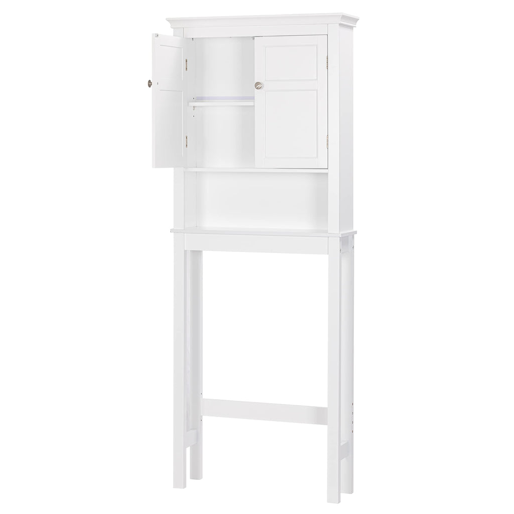 Over the Toilet Storage Cabinet with Doors and Adjustable Shelf H625927