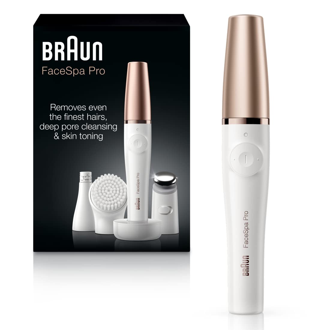 Facial Hair Removal Device 3-in-1 Epilating Cleansing Brush and Skin Toning S331