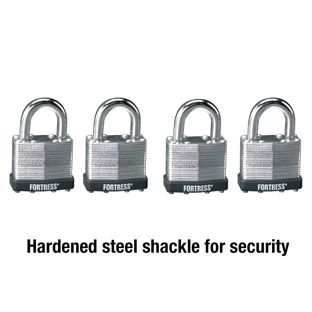 Laminated Steel Padlock 4-Pack X4264