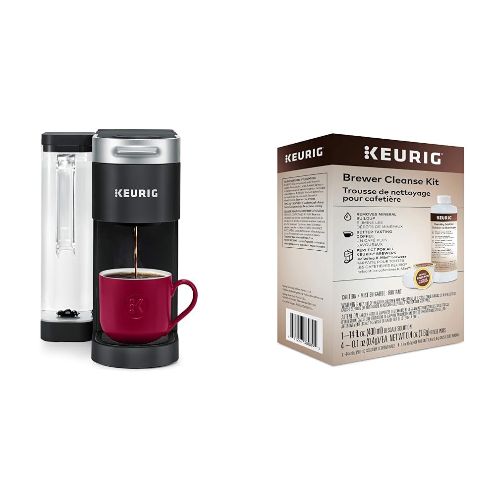 Single Serve K-Cup Pod Coffee Maker & Cleanse Kit K185
