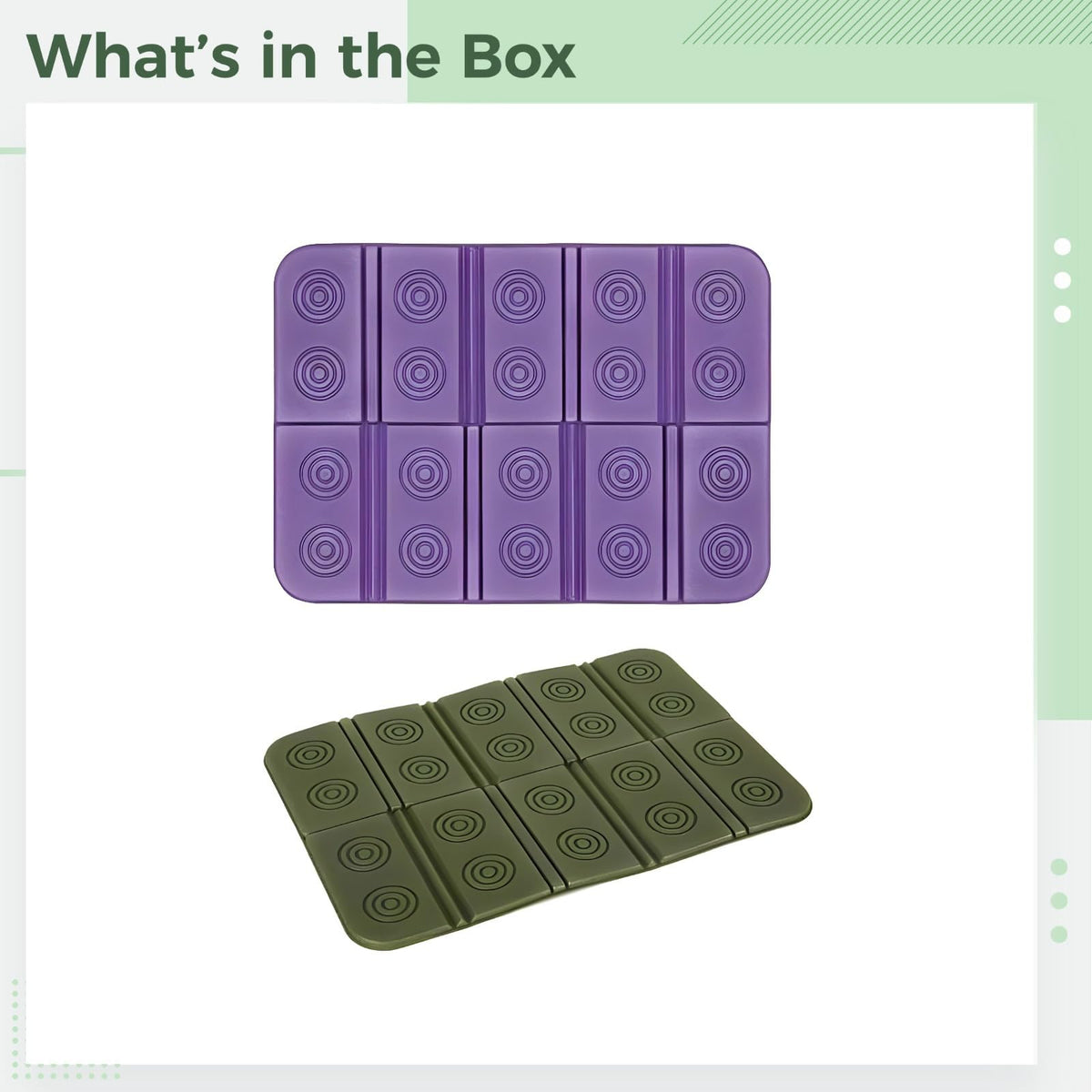 2 Pcs Waterproof Folding Foam Mats A801