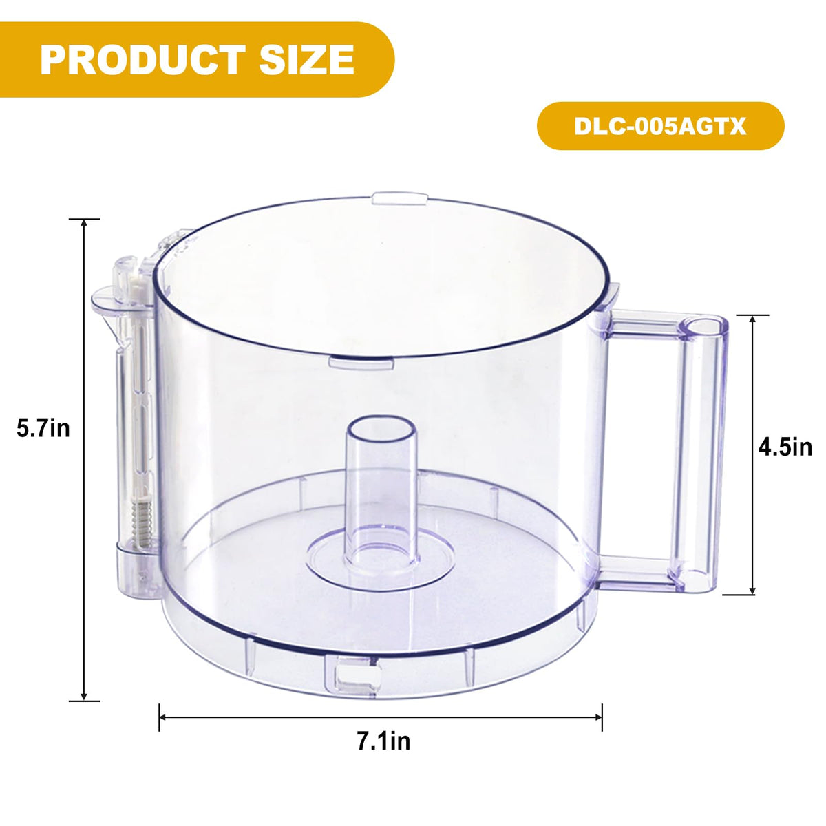 14-Cup Food Processor Work Bowl with Gray Handle R67144