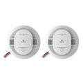 Hardwired Smoke & Carbon Monoxide Detector with Battery Backup, 2 Pack L29474