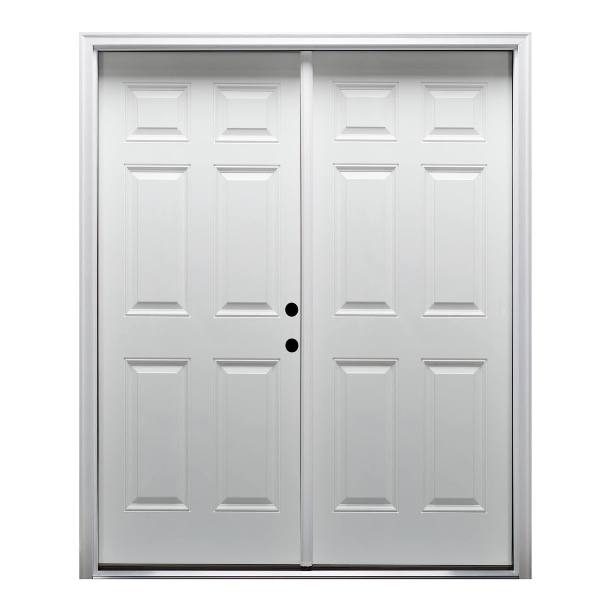 Primed Left Hand In-Swing 6-Panel Exterior Prehung Door F889675