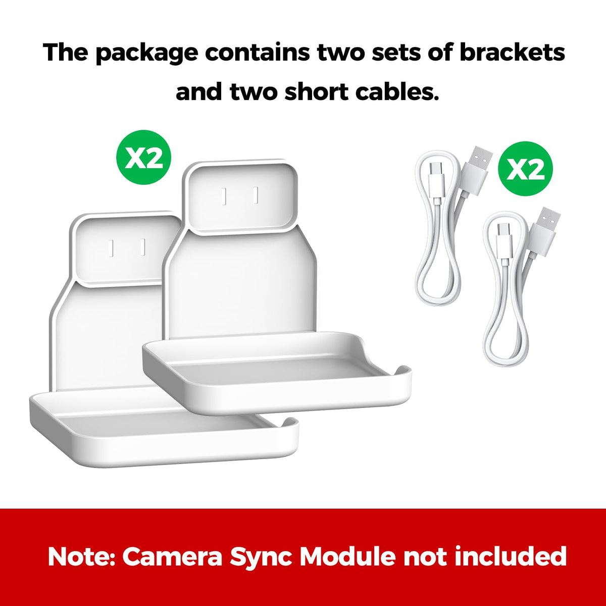 Wall Mount for Sync Module, 2 Pack K333