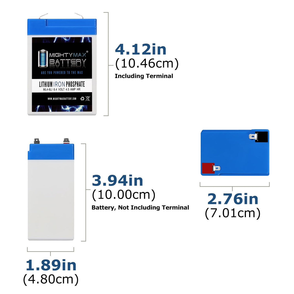 6V 4.5AH Lithium Replacement Battery B72678