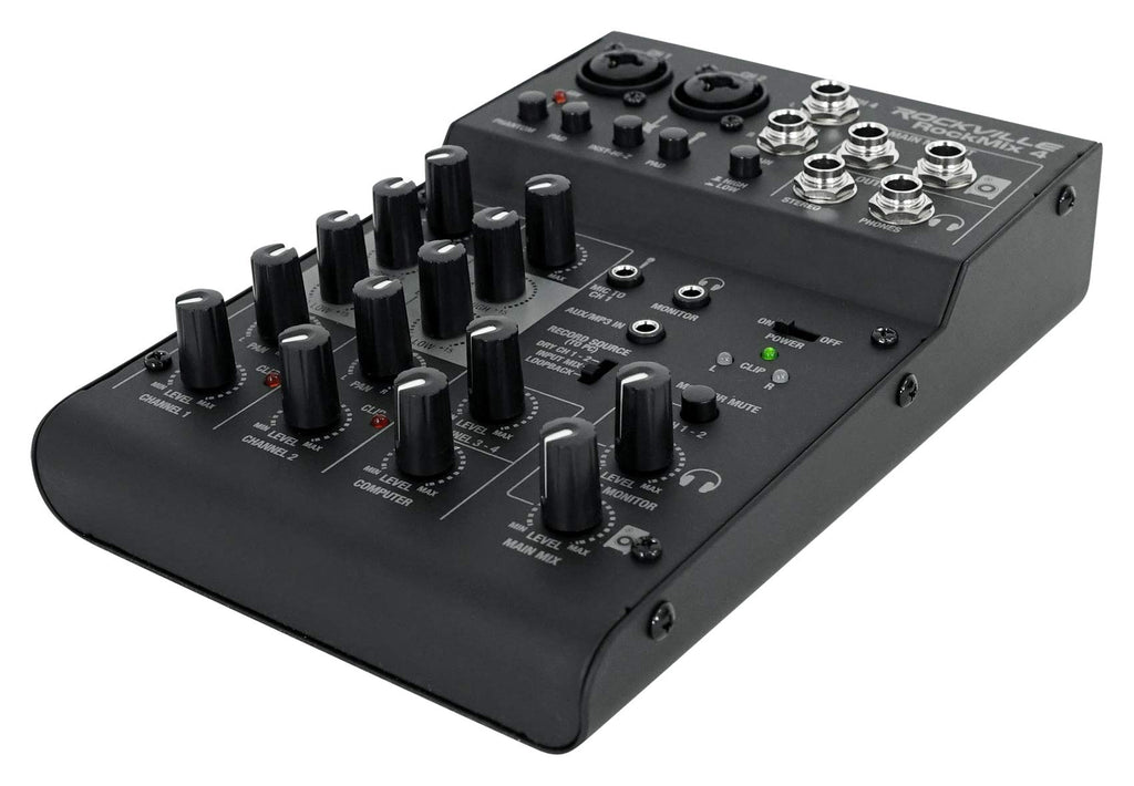 4-Channel Pro Recording Mixer with USB Interface D209