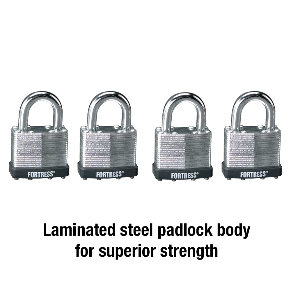 Laminated Steel Padlock 4-Pack X4264