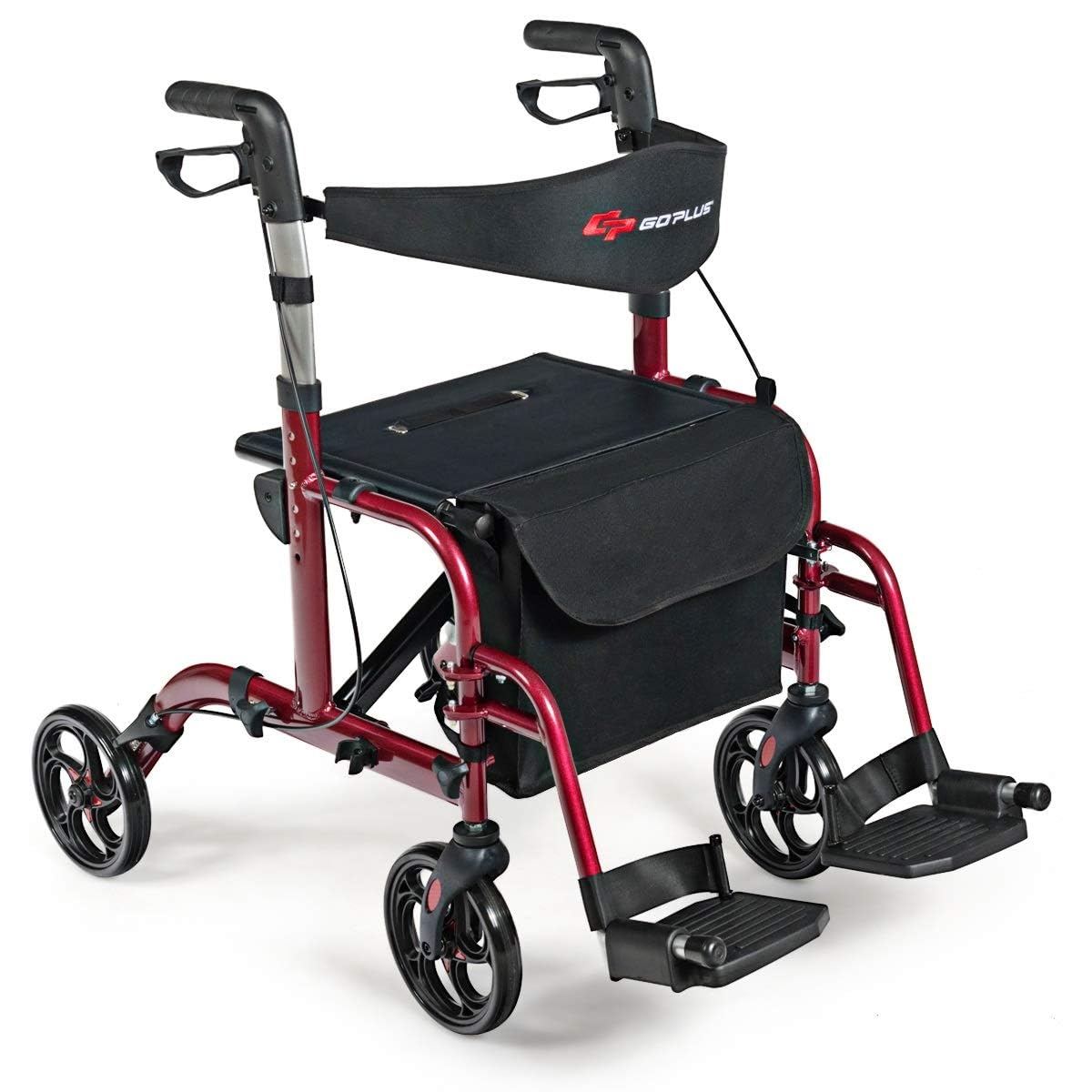 2 in 1 Folding Rollator Walker with Seat E3312