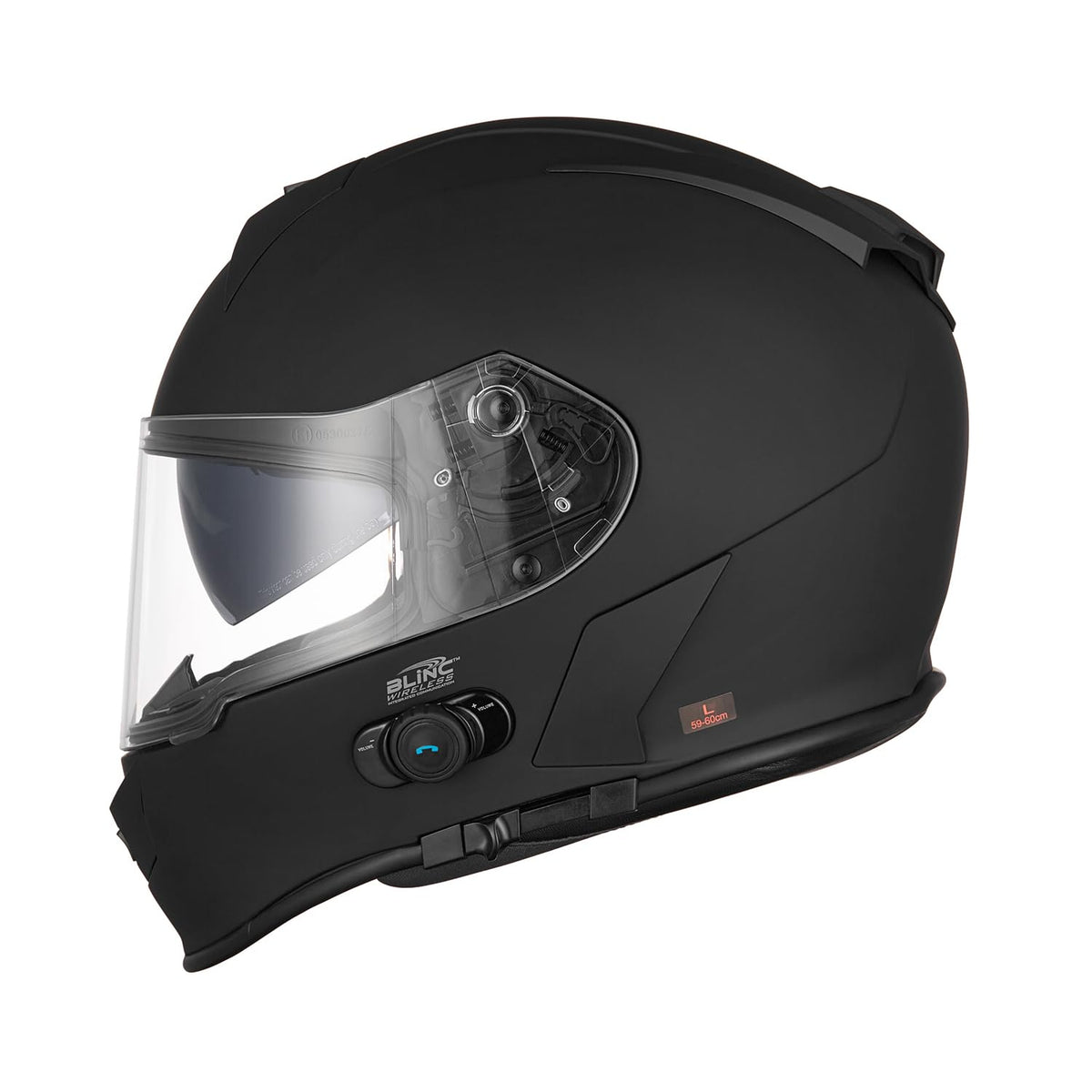 Bluetooth Integrated Full Face Motorcycle Helmet with Dual Visor J181330
