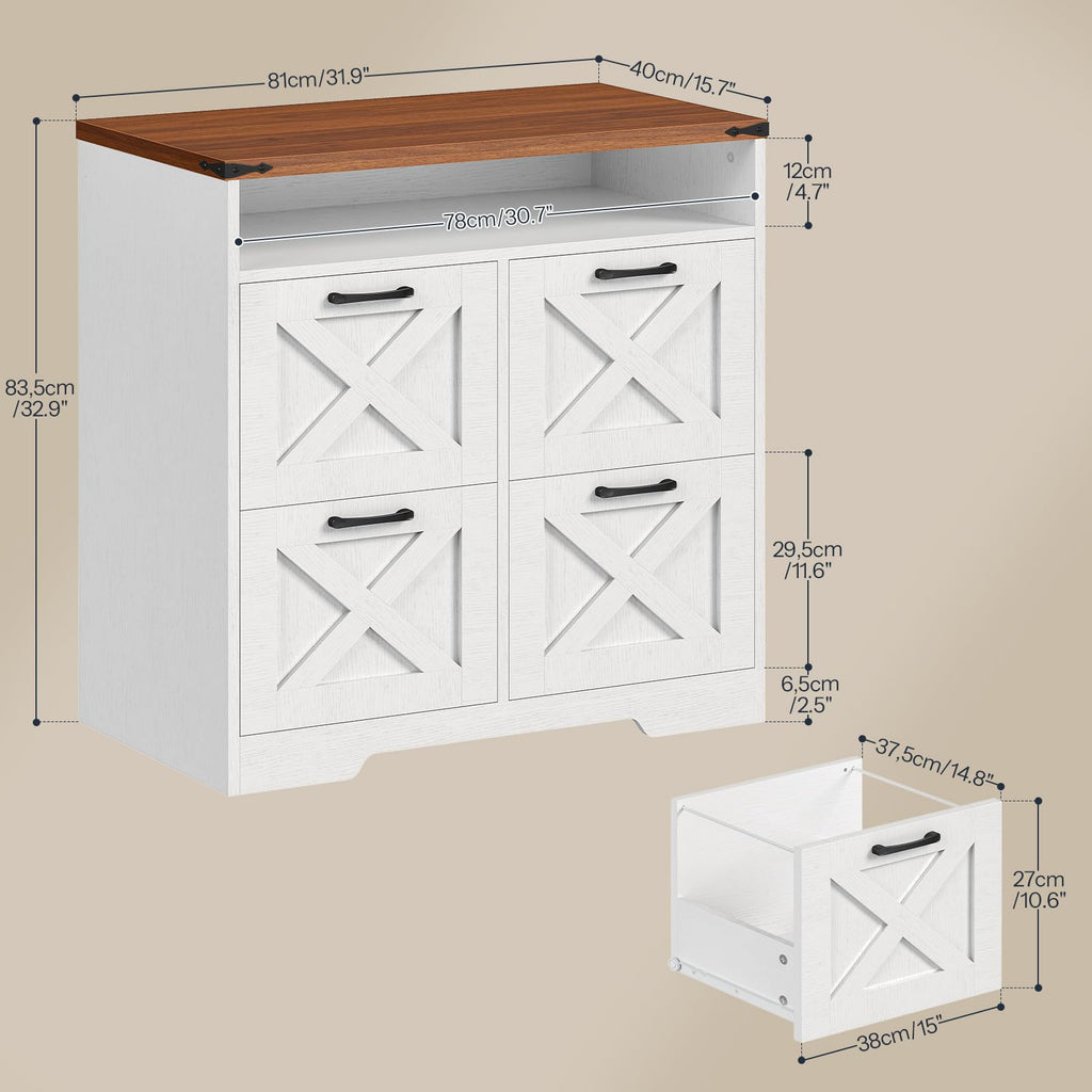 4 Drawer File Cabinet X338