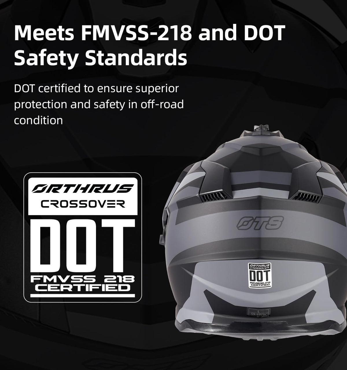 DOT Certified Dual Visor Motorcycle Helmet C6331