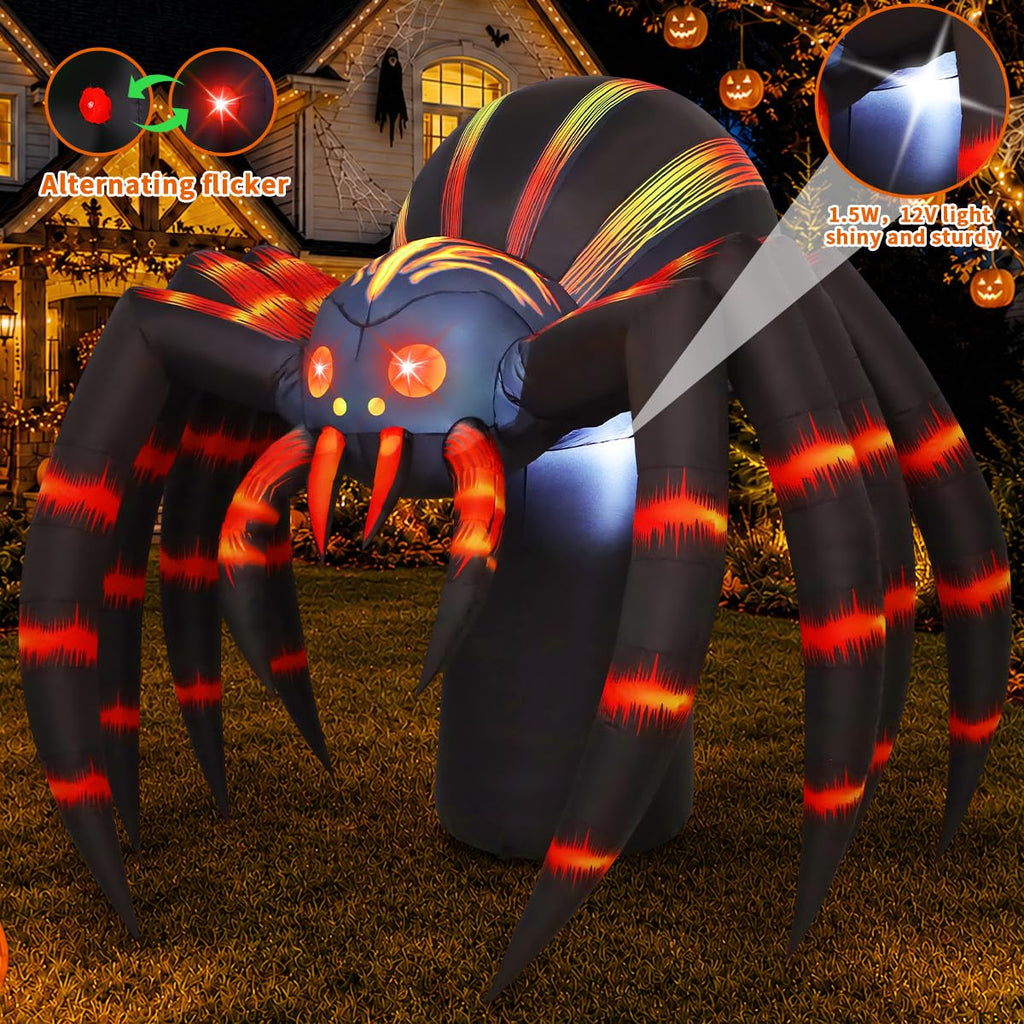 7FT Halloween Inflatables Yard Decor with LEDs O8093