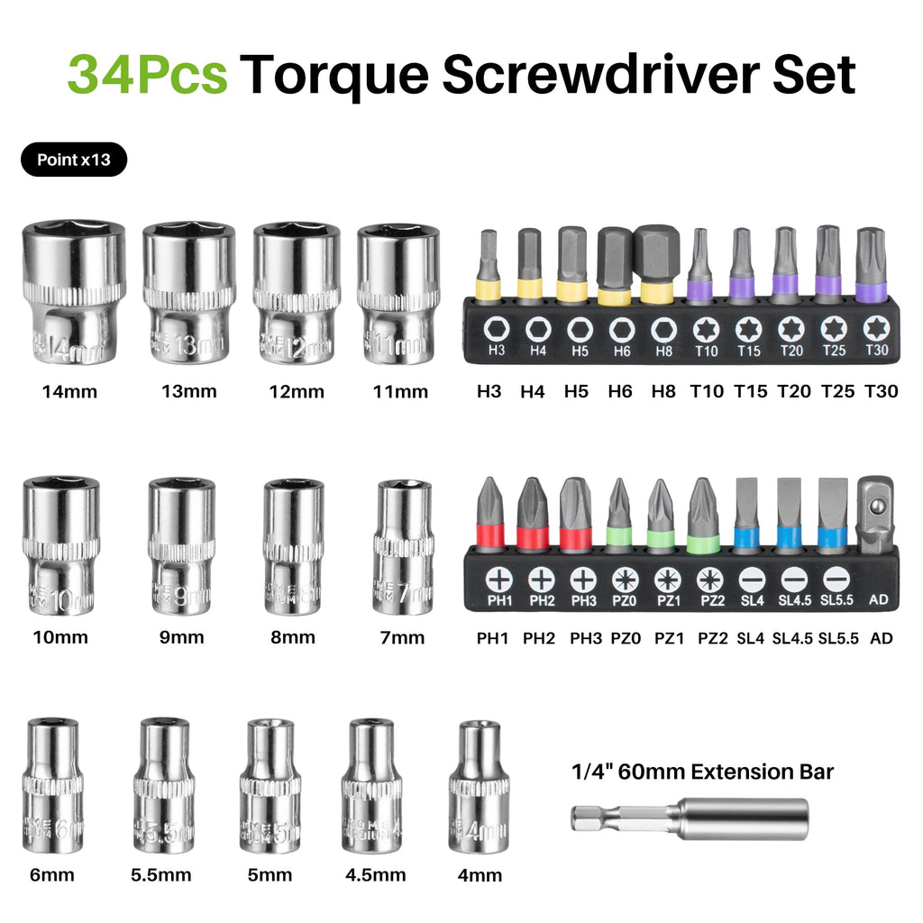 35Pcs Torque Screwdriver R321872