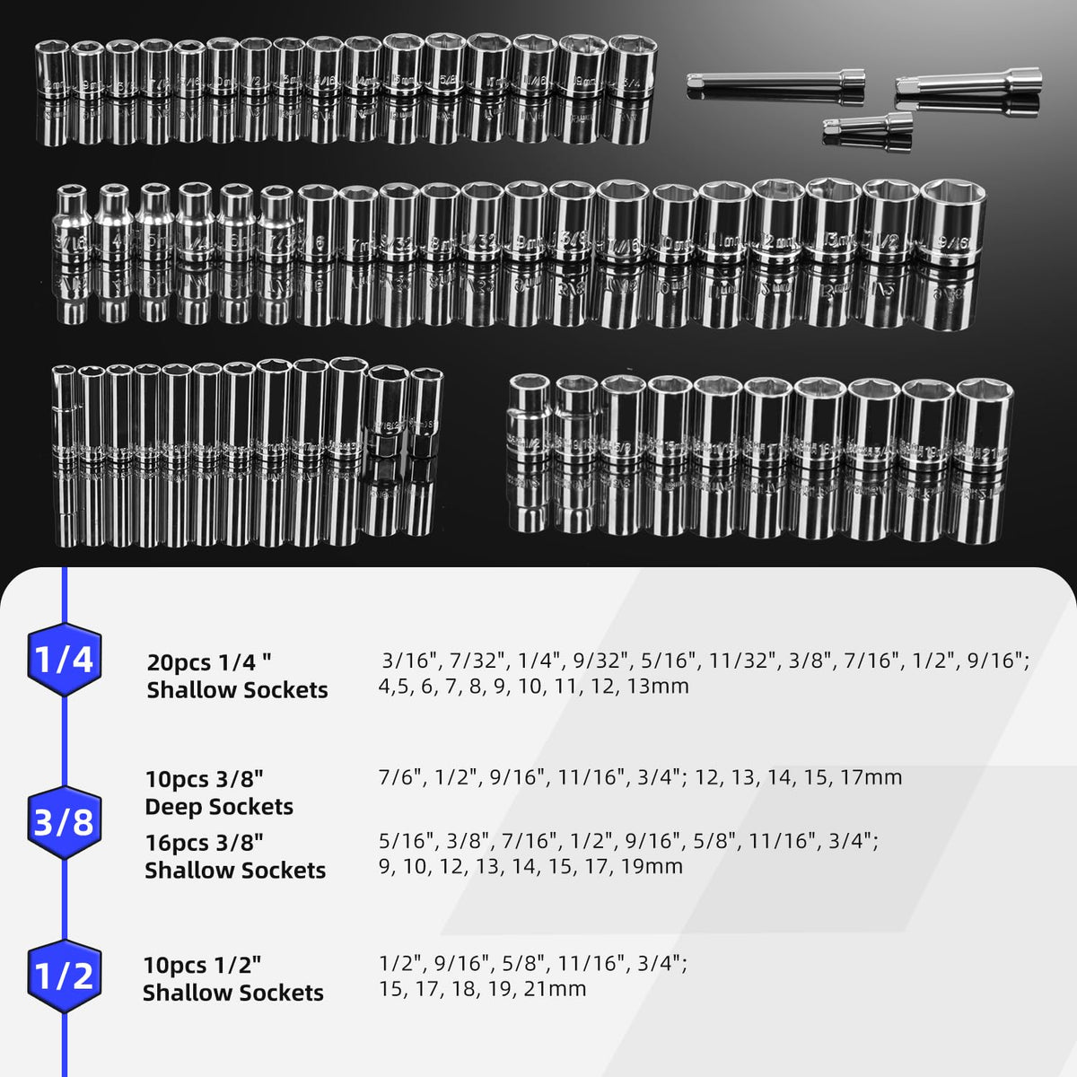 240-Pieces Mechanic Tool Set with Aluminium Tool Box R88693