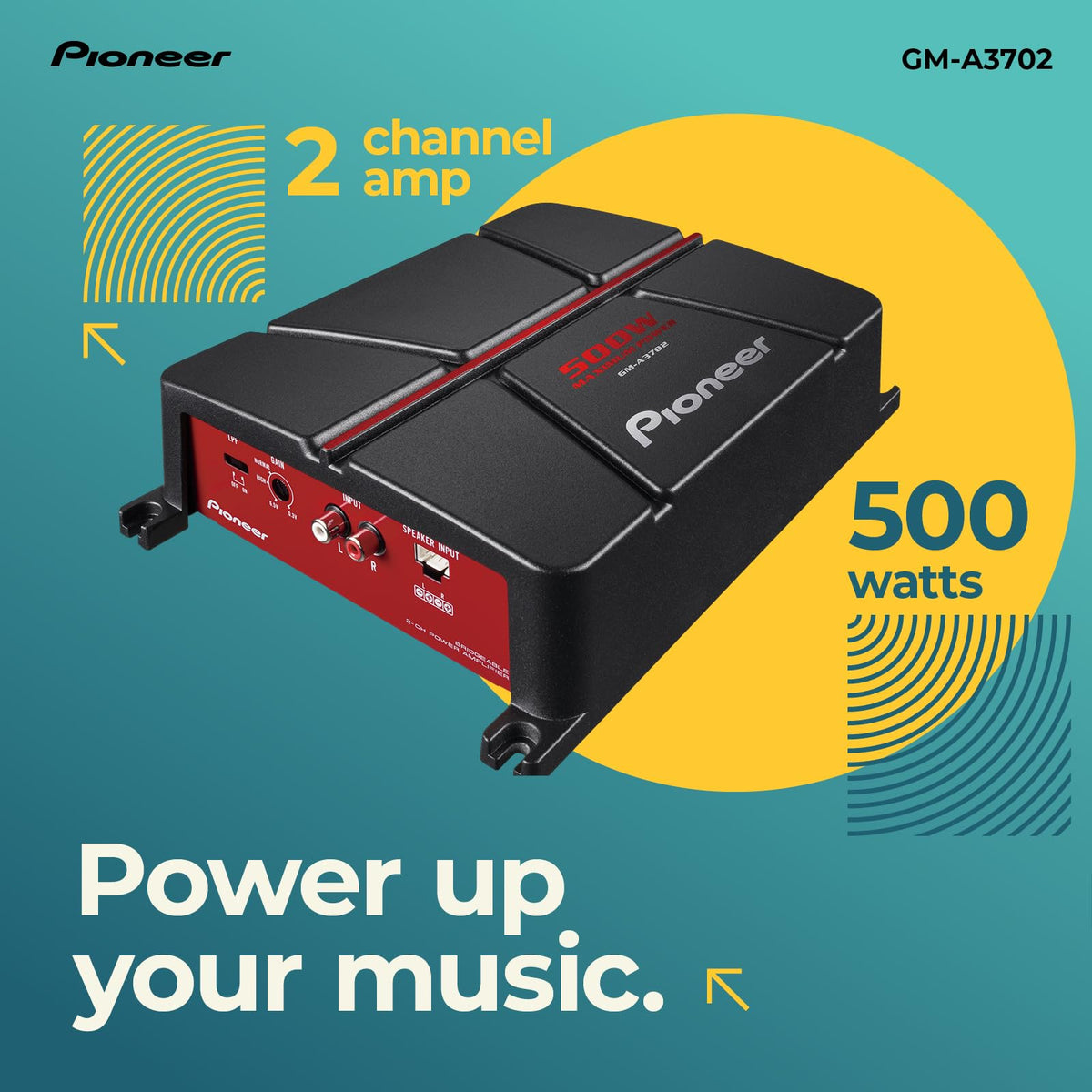 500W Max Class AB 2-Channel Car Amplifier L81309