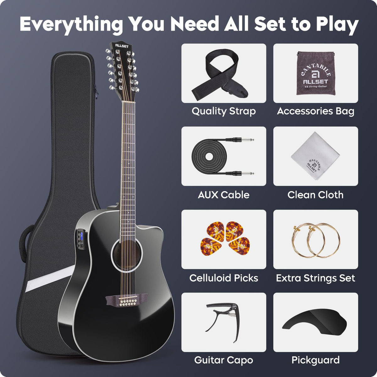 12 String Acoustic Electric Guitar G9776