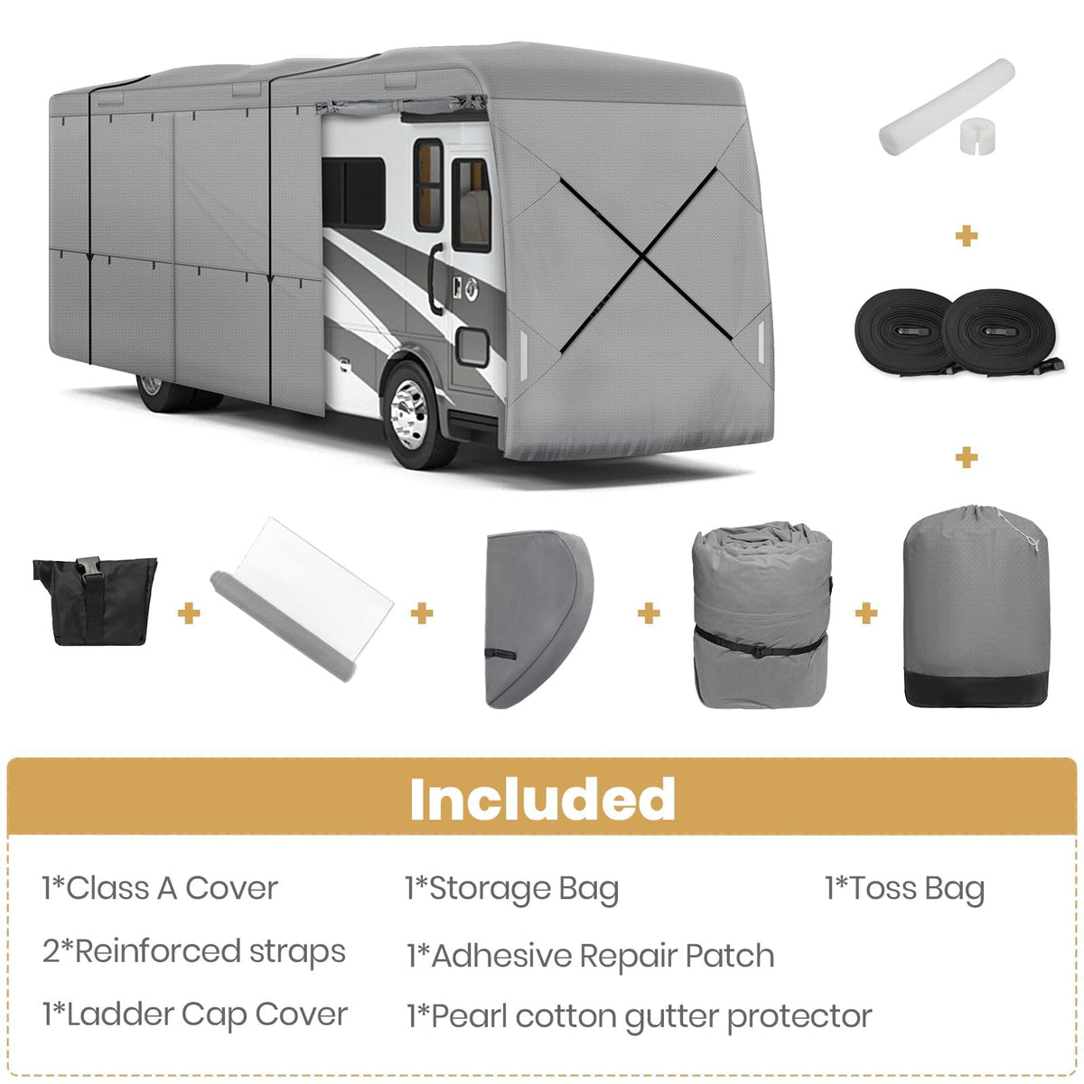 33-37ft 9 Layers Class A RV Cover S36184