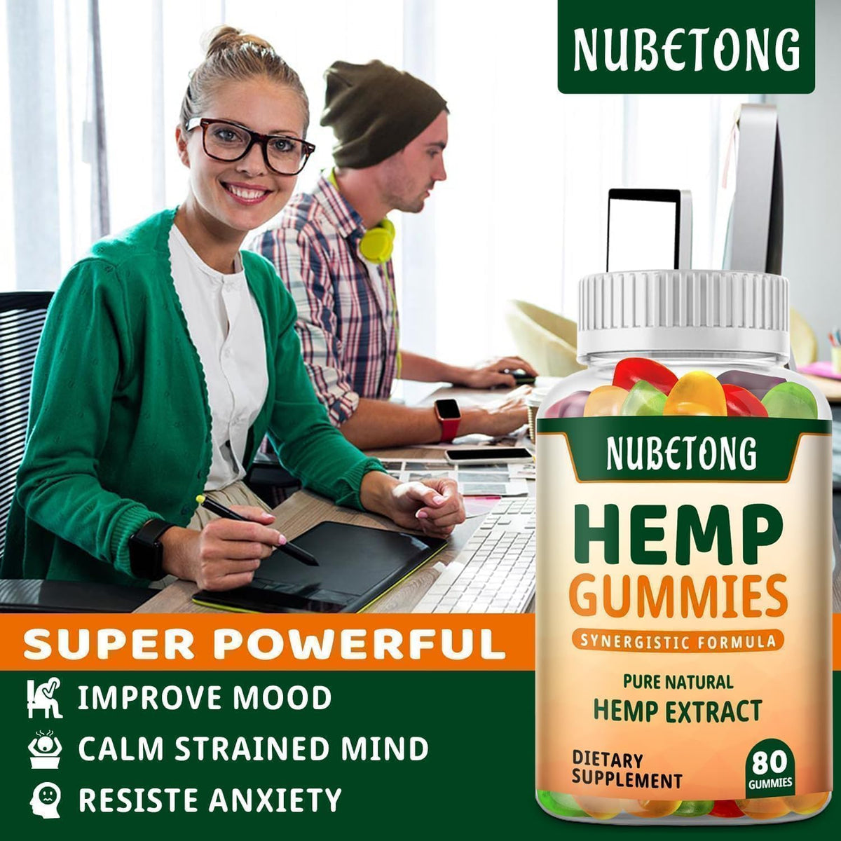 Organic Hemp Gummies Supplement F7411