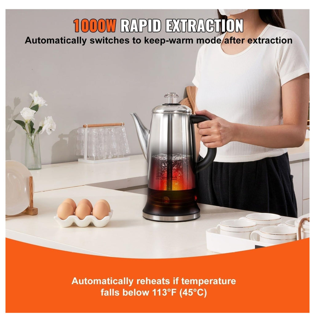 Stainless Steel Electric Coffee Percolator Z585262