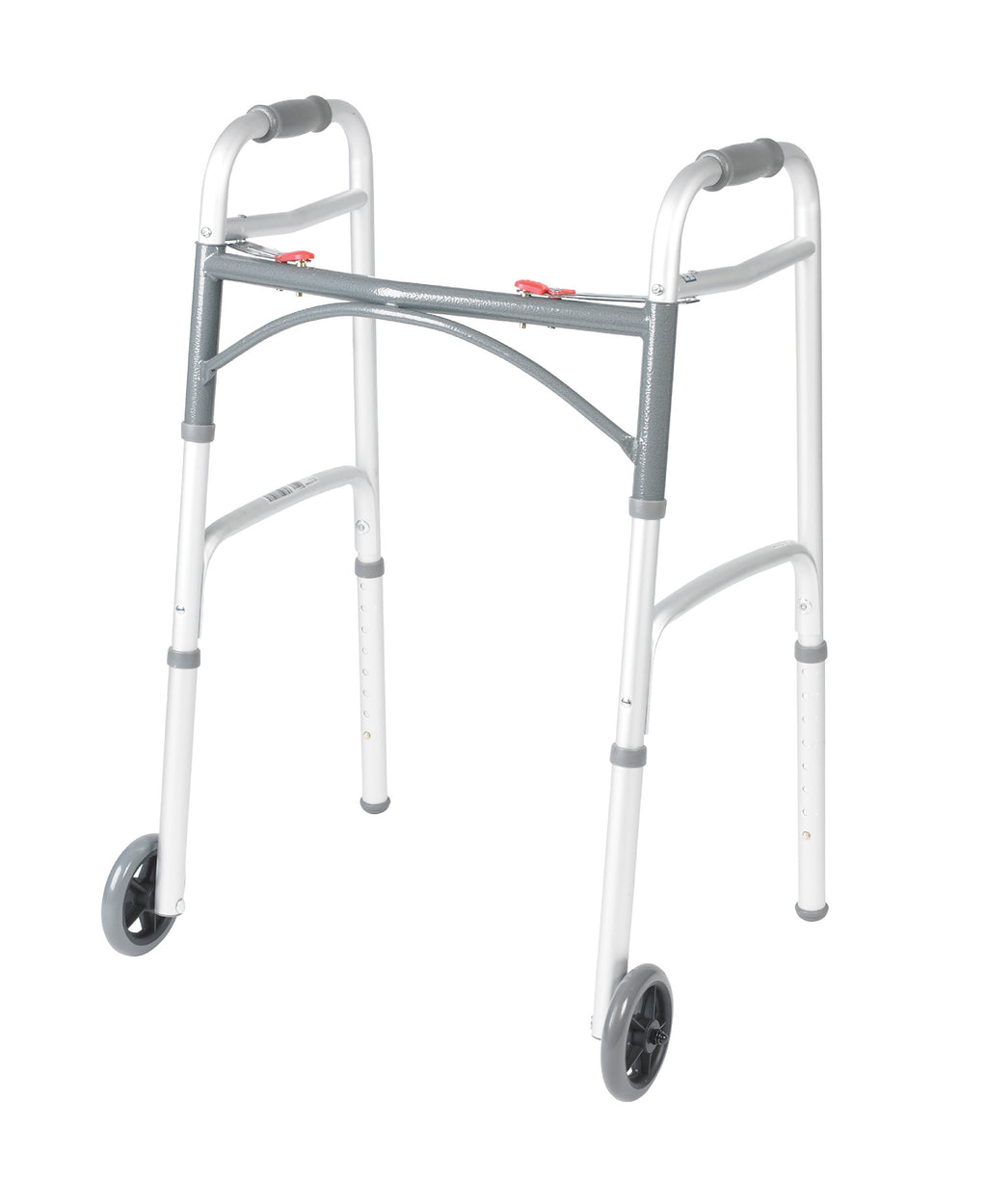 Shower Chair Bath Seat with Padded Arms and Adjustable Legs & Folding Walker with Wheels V47144