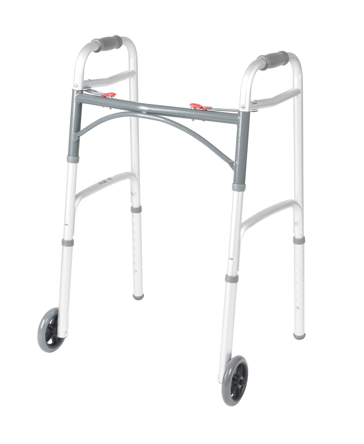 Shower Chair Bath Seat with Padded Arms and Adjustable Legs & Folding Walker with Wheels V47144