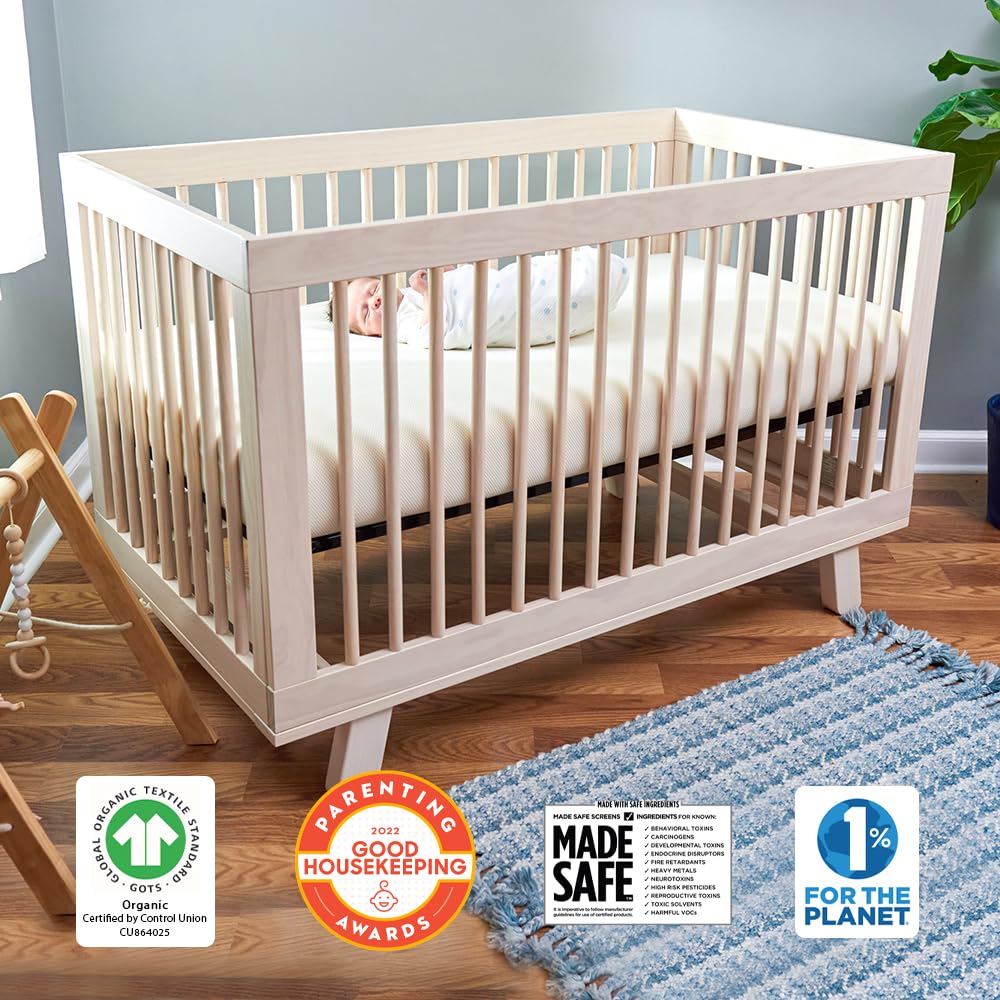 Organic 2-Stage 144 Coil Crib Mattress with Protector Pad G107638
