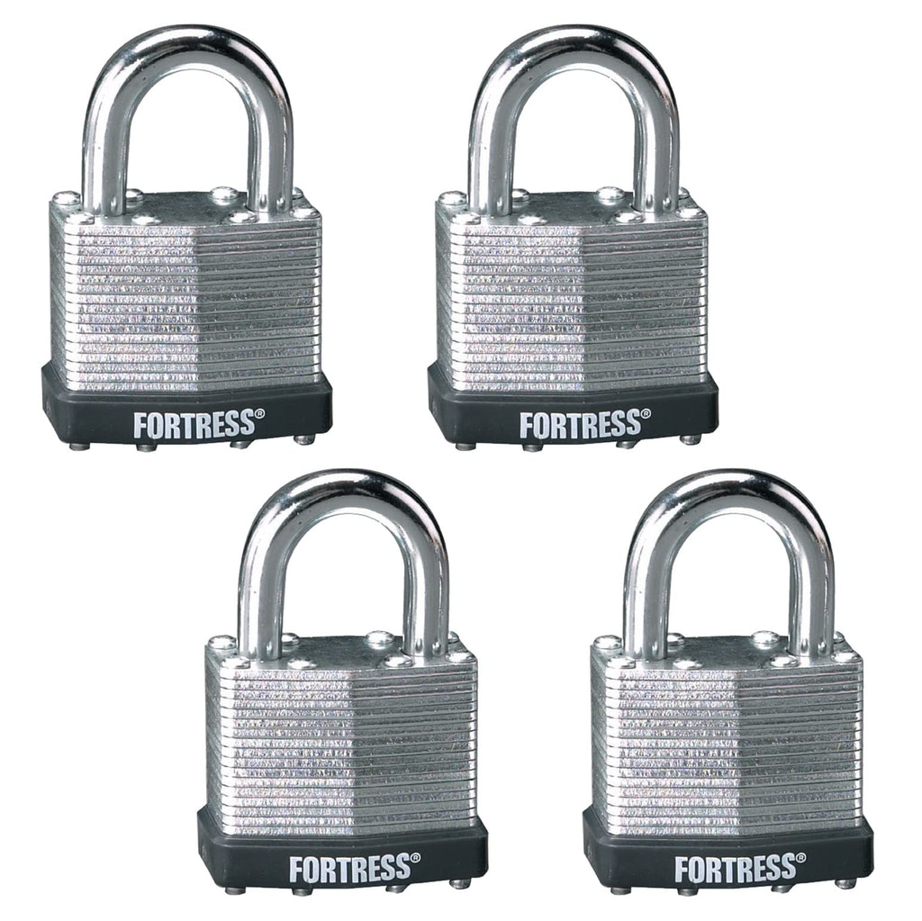Laminated Steel Padlock 4-Pack X4264