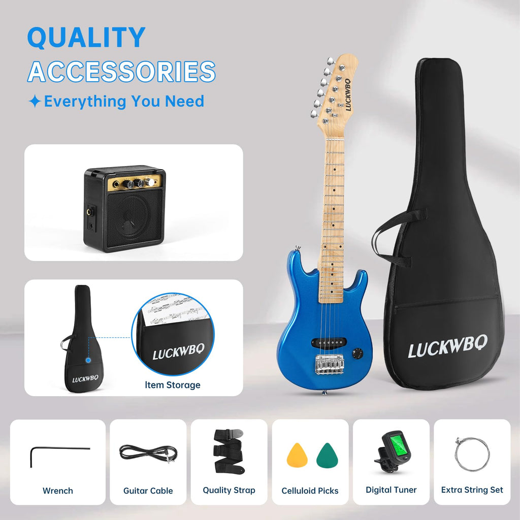 30 Inch Kids ST Style Mini Electric Guitar Beginner Kit with Amplifier X99312