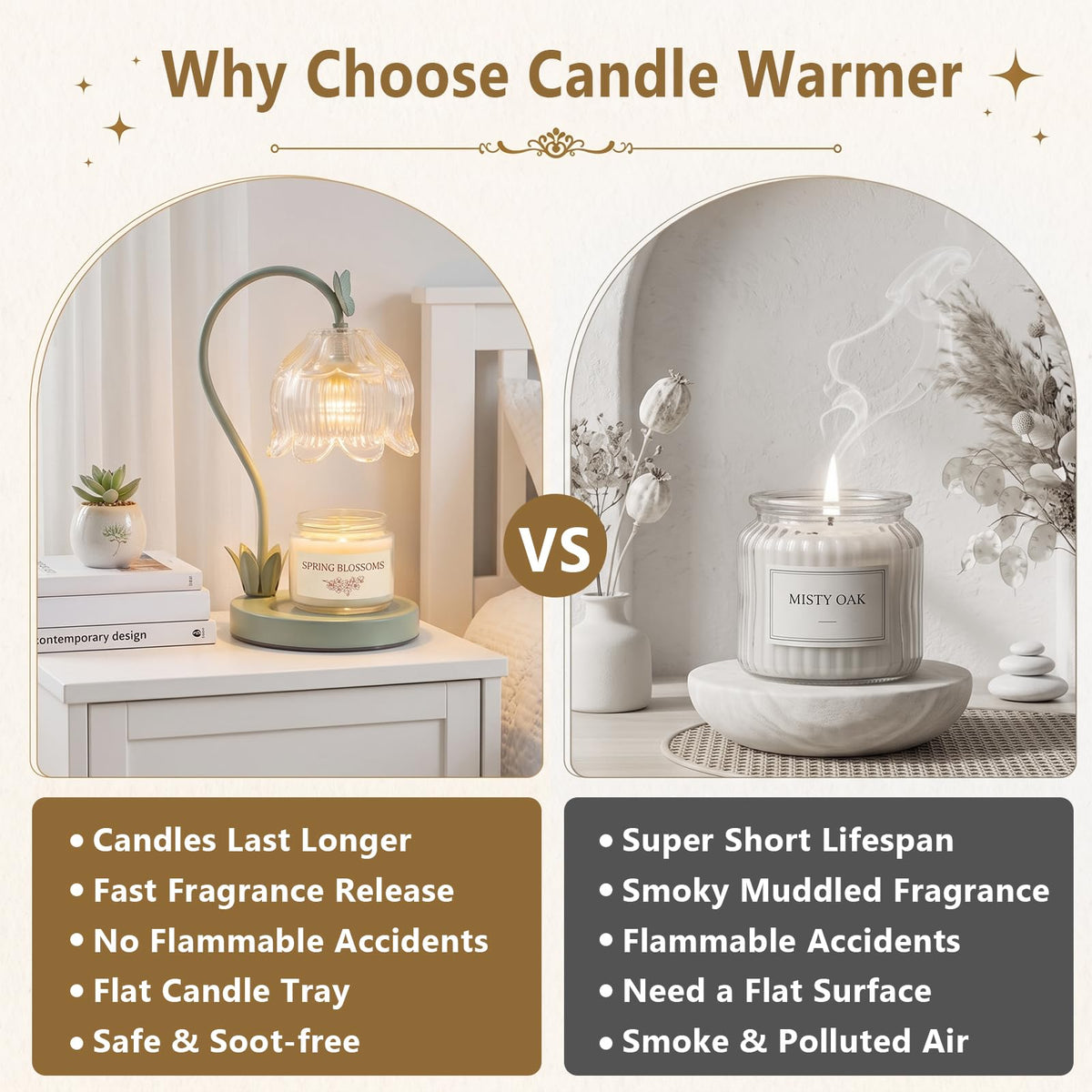 Green Flower Candle Warmer Lamp with Dimmer K289094