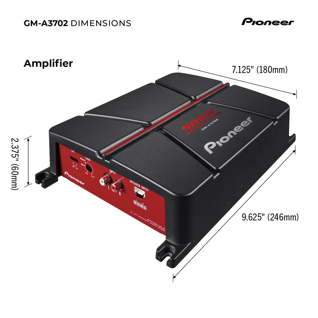 500W Max Class AB 2-Channel Car Amplifier L81309