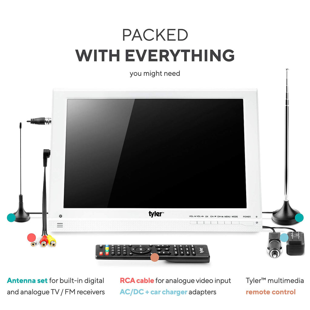 13.3” Portable TV LCD Monitor 1080P Rechargeable Lithium Battery S846