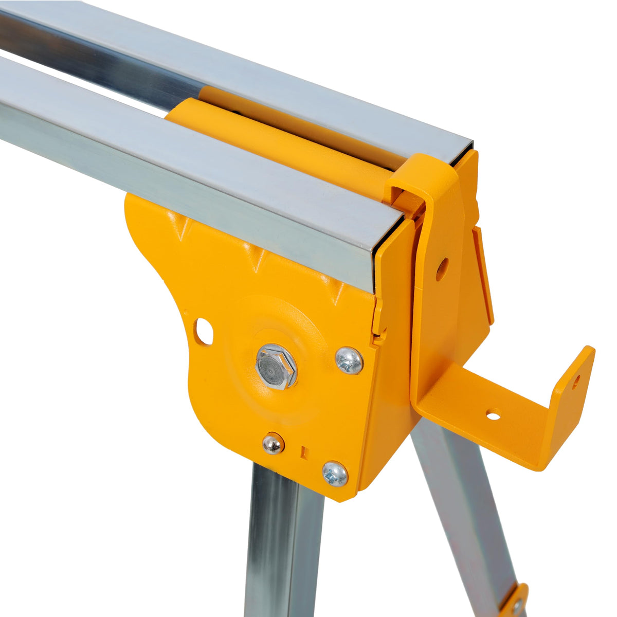 2 Pack Adjustable Folding Steel Sawhorses 1000LB R85418