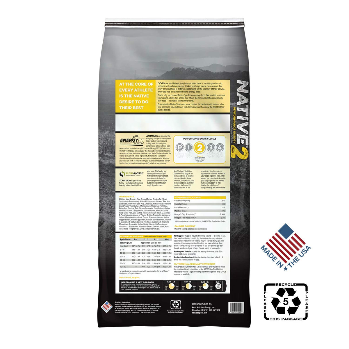 Chicken Meal and Rice Dog Food 40 Pound Bag C6418