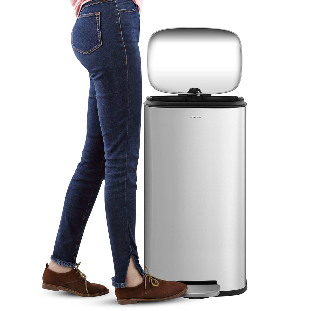 8 Gal Step Trash Can Soft Close 25" I35795