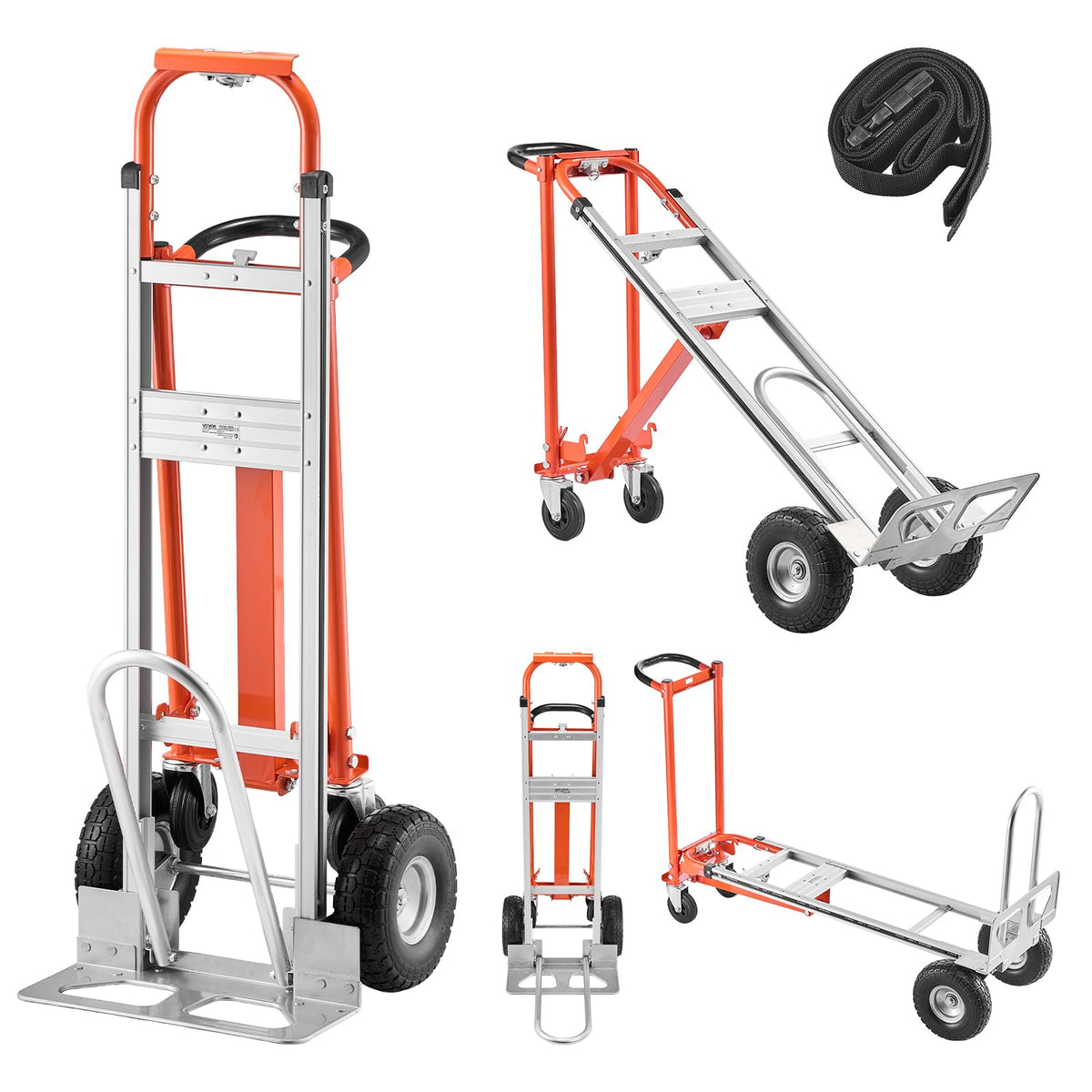 4 in 1 Hand Truck Dolly 1000 lbs Load Capacity P283