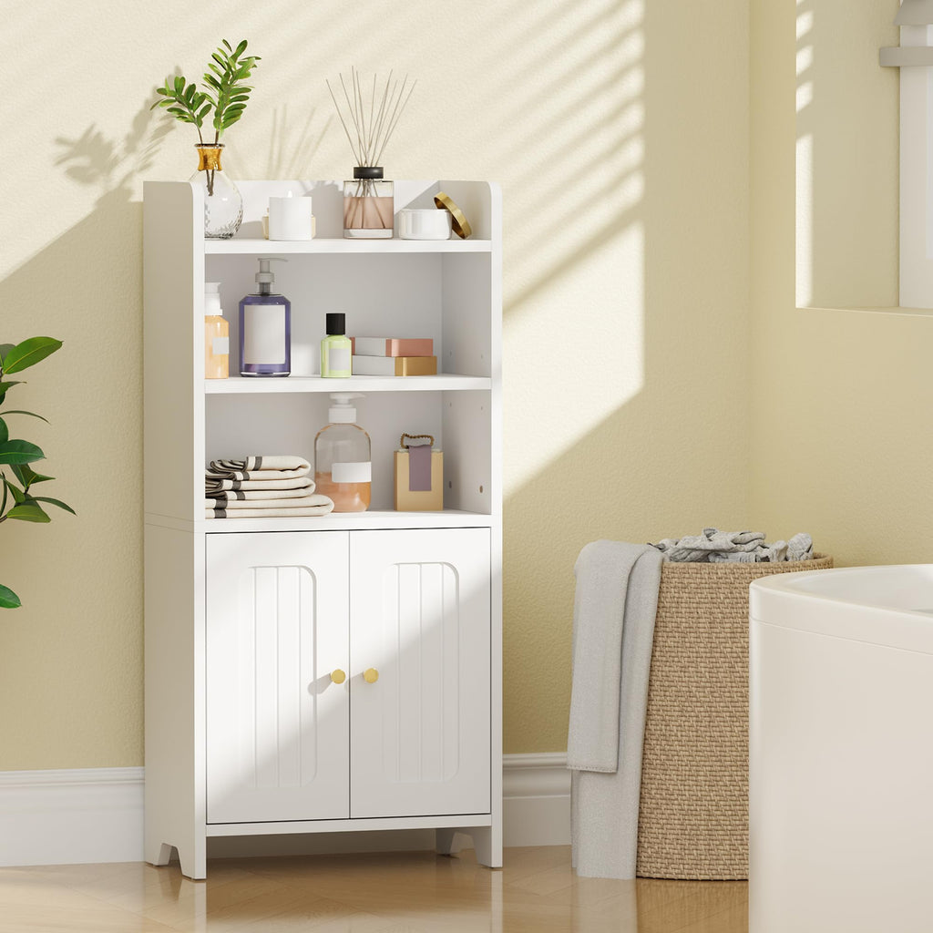 White 2 Door Bathroom Storage Cabinet O530514