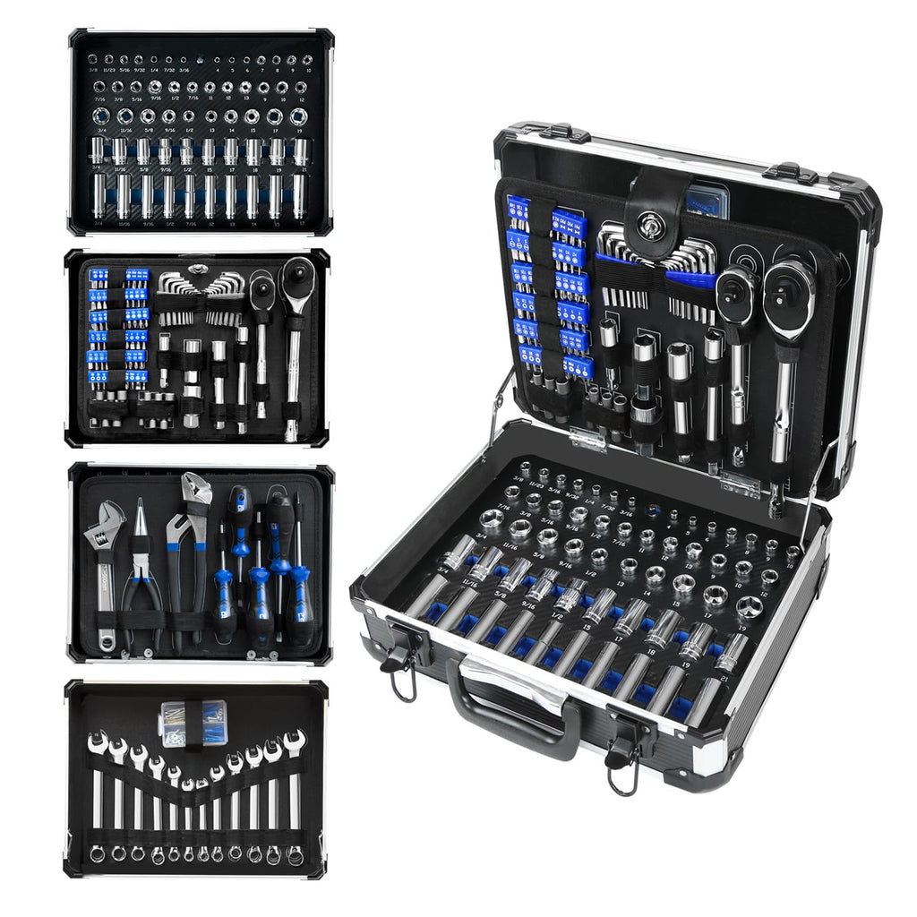 240-Pieces Mechanic Tool Set with Aluminium Tool Box R88693