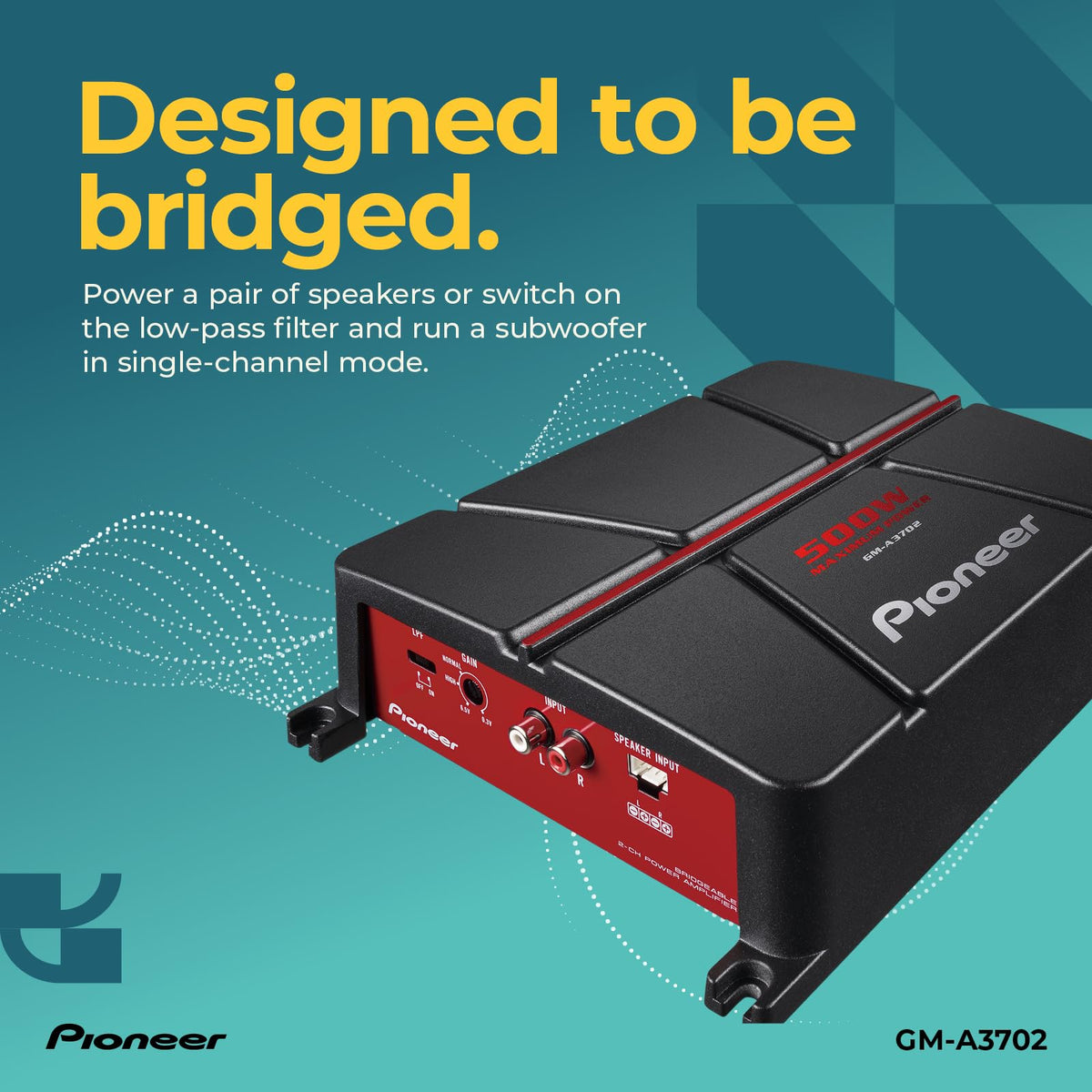 500W Max Class AB 2-Channel Car Amplifier L81309