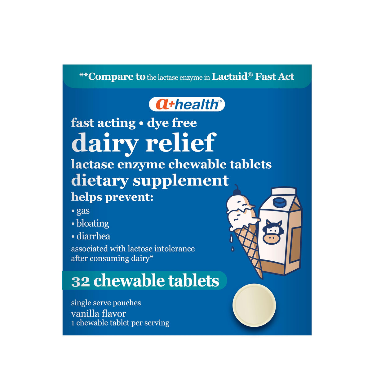Lactase Enzyme Chewable Tablets 32 Count M5135