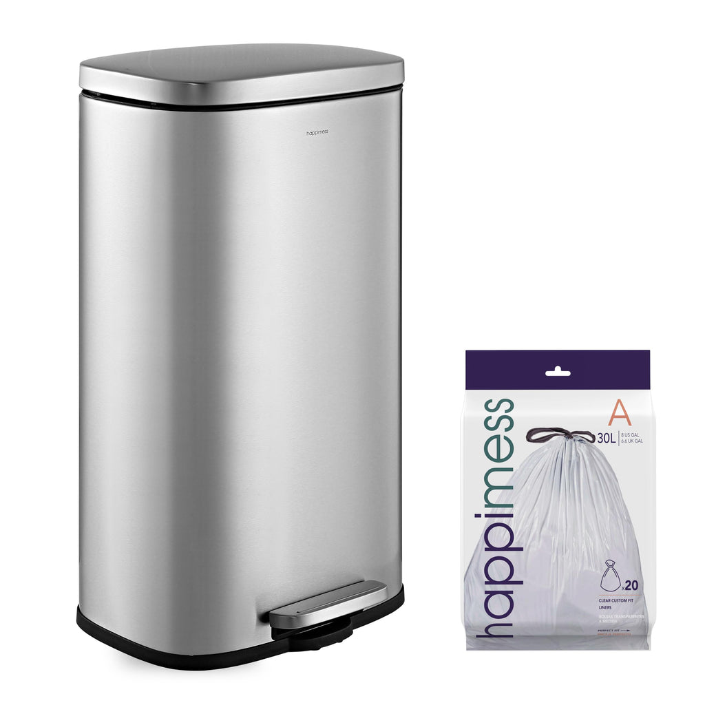 8 Gal Step Trash Can Soft Close 25" I35795
