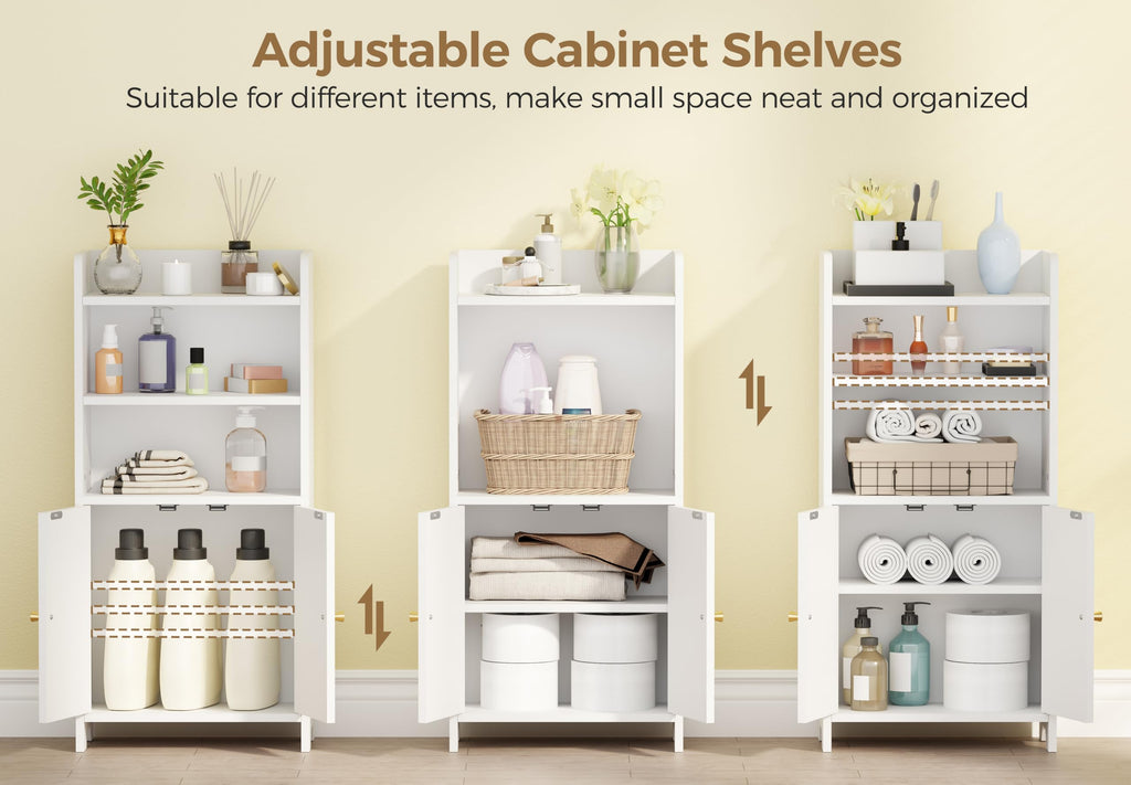 White 2 Door Bathroom Storage Cabinet O530514