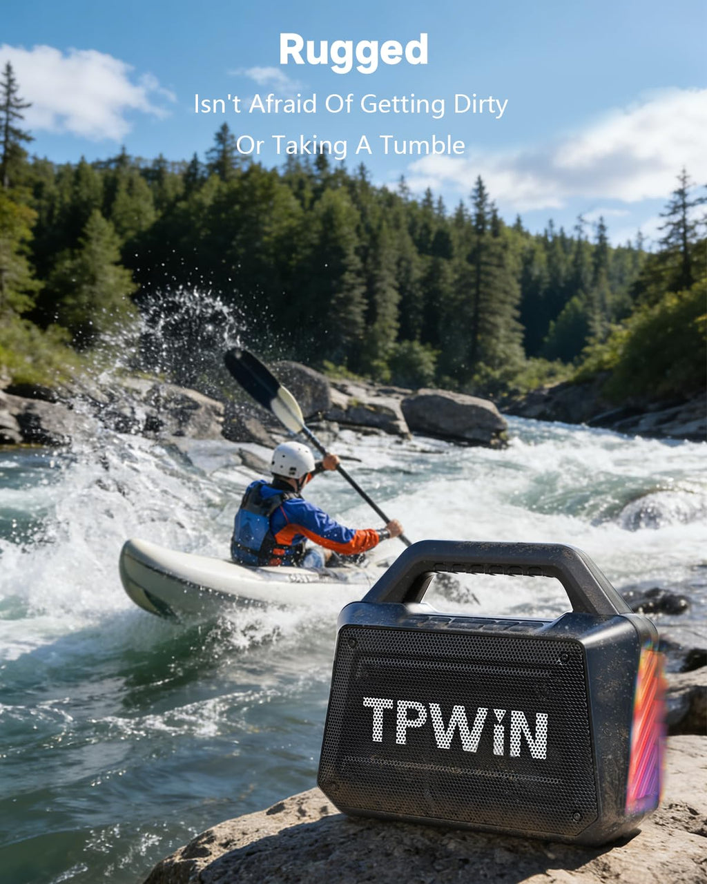 80W IPX6 Waterproof Portable Bluetooth Speaker F8505