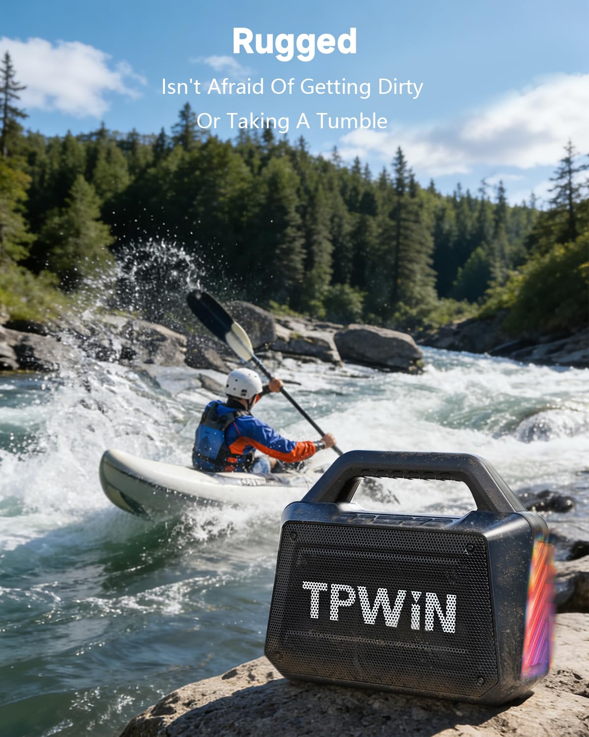 80W IPX6 Waterproof Portable Bluetooth Speaker F8505