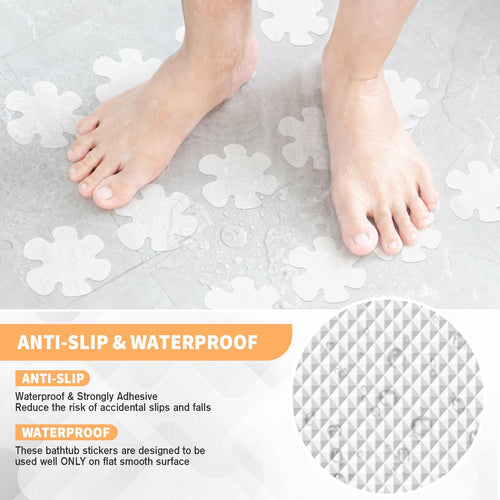 24 PCS Clear Non Slip Bathtub Stickers N3779