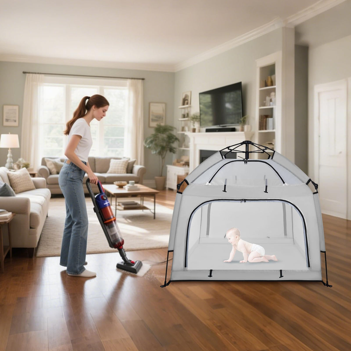 Baby Playpen with Canopy N345800