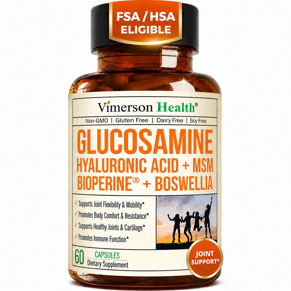 Glucosamine Sulfate 1000mg Joint Supplement 60 Caps L59917