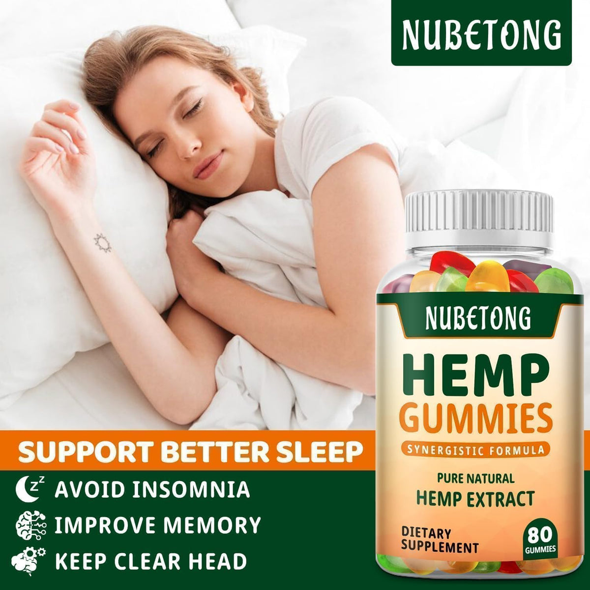 Organic Hemp Gummies Supplement F7411