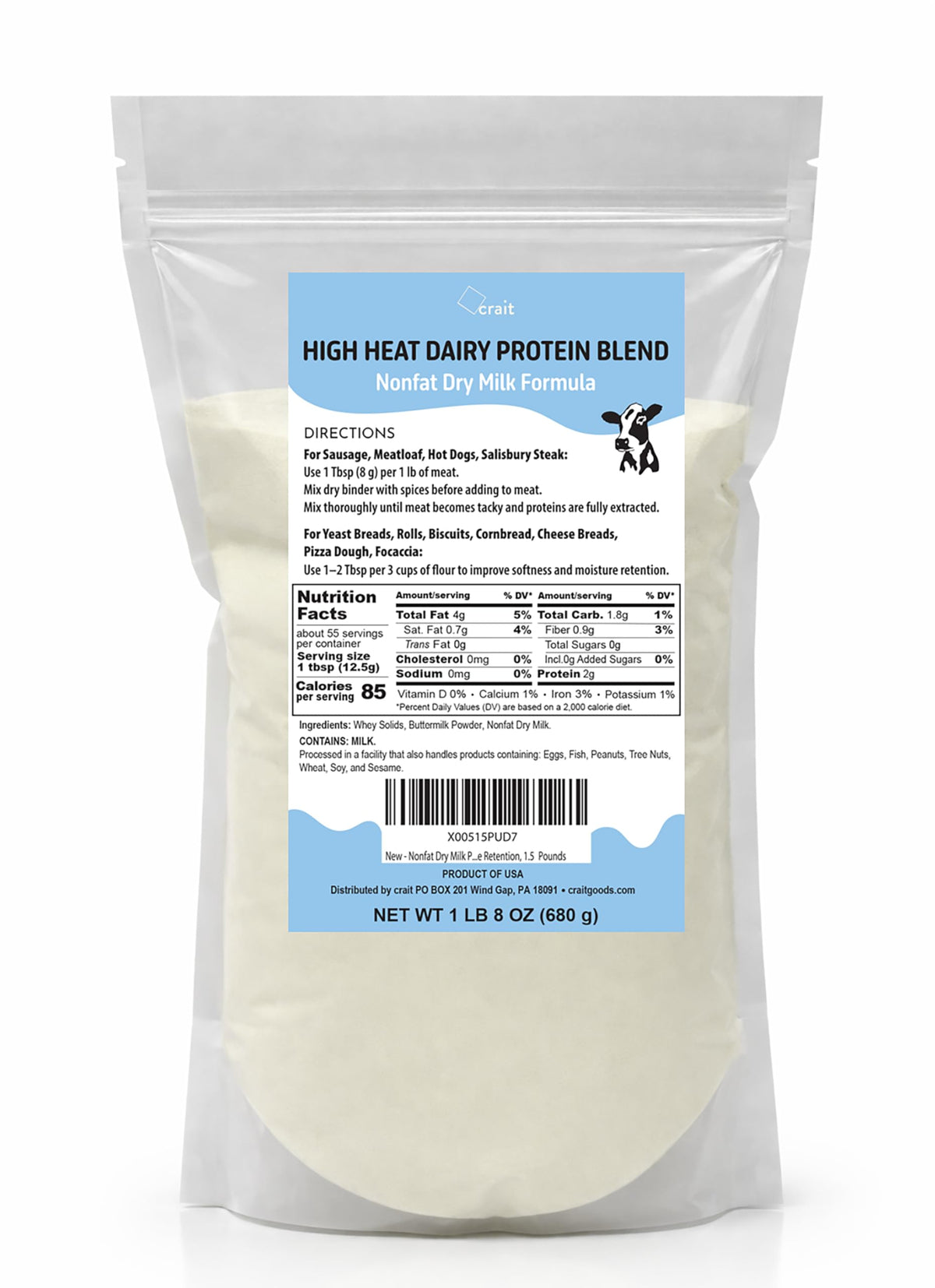 Nonfat Dry Milk Powder 1.5 Pounds C761010